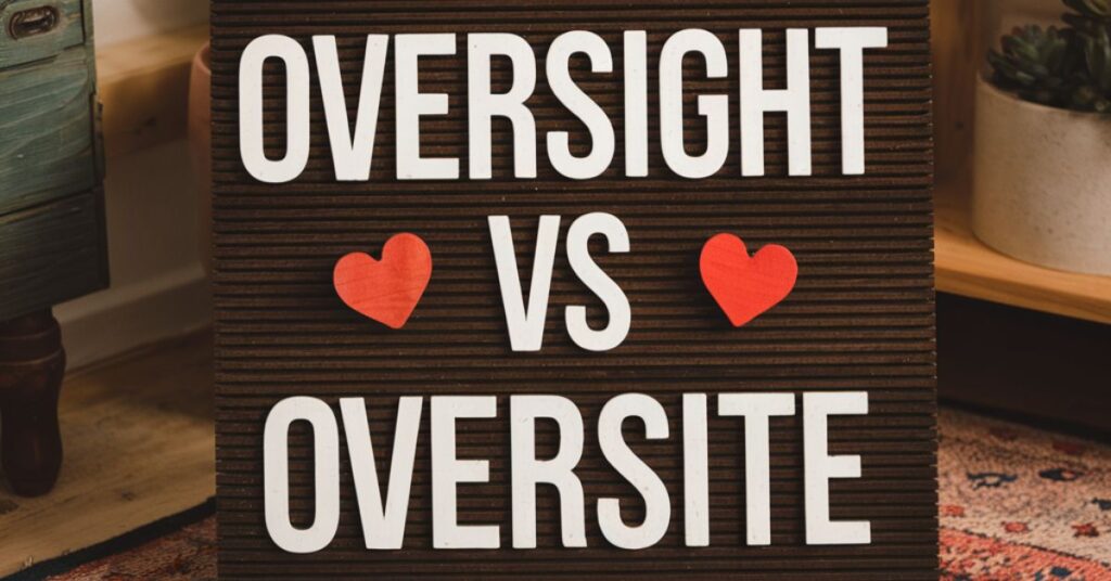 oversight-or-oversite-key-differences